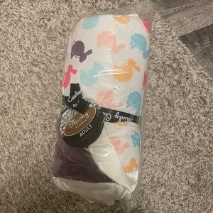 Brand New Minky Couture Easter Bunny Adult Size Blanket